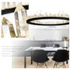 Lustre LED Crystal lustre Sala de jantar redonda pendurada LED LUSTES DE CRISTAL CAFÉ ILUMELHANTE INHUMELAÇÃO DE LOBRE SALA