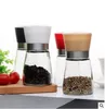 Manual Glass Pepper Salt Spice Grinder Mill Hand Pepper Herb Mill High quality KD1