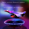 Smart Bluetooth -högtalare Fighter Style Magnetic Levitation Design Super Bass Stereo Touch Control Trådlös laddning Sju färger L295X