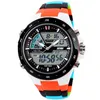 Skmei Men Sport Watches 군사 캐주얼 스포츠 남자 시계 쿼츠 시계 방수 실리콘 시계 남성 s thock relogio mascul258r