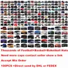 Partihandel Baseball Snapback Basketball Hattar All Team Sport För Vuxna Mens Womens Justerbar Party Gorras Billiga Presentkort