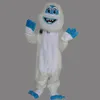 Vuxenstorlek tecknad party iceman kostym xmas blå isman snögubbe mascot outfit halloween chirastmas party fancy klänning skräddarsydda