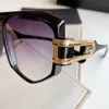 163 quadratische Vollrand-Sonnenbrille für Herren, Schwarz/Gold, seltene Sonnenbrille, Hip-Hop-Brille, UV400-Schutzbrille mit Box