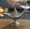 Classic Rare Hollow Legend Aladdin Magic Genie Lampade Bruciatori di incenso Retro Wishing Oil Lamp Home Decor Gift SN753