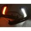 1 مجموعة LED سيارة DRL النهار الجري الخفيف لشركة هيونداي إلنترا 2016 2017 2018 الصيفي للماء مصباح الإشارة أضواء التصميم السيارات