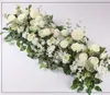 100 CM Artificielle Hortensia Soie Fleurs Rangée Guirlandes pour la Fête De Mariage Arc Décoration Fleur Mur Partie Fond