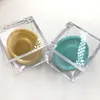 Nya kuben klar falska ögonfransar fall akrylförpackningslåda med färgglada cirkel fransar bricka för make up8977514