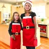 Avental do Natal do avental de Santa Claus Kitchen Cooking Baking Crafting Red