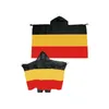 Tyskland Flagga Cape 90x150cm Body Flag Banner av tyska 3x5 ft 1.5 * 0,9m Polyester Skriv ut land Nation Kepsar, Gratis frakt
