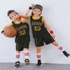 Camisetas de baloncesto personalizadas de superestrella de baloncesto americano popular, ropa deportiva para exteriores para niños grandes