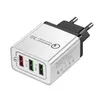 Carregamento Rápido QC 3.0 Smart Rápido Carregador Adaptivo 3 Porta USB Telefone Celular Adaptador Flash US Plug UE carregador USB para Xiaomi Samsung Huawei