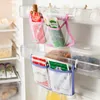 Organizzatori da appendere a parete per frigorifero domestico, borsa da appendere per organizzatore in rete, vano bagno, cucina