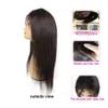 Kisshair Natural Color 4x4 Lace Closure شعر مستعار مستقيم الشعر البرازيلي شعر مستعار