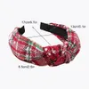 Weihnachten Plaid Haar Sticks Große Mädchen Schneeflocke Plaid Gedruckt Haar Hoop Bowknot Stirnbänder für Weihnachten Teil Kinder Haar Zubehör