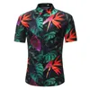 Seth Fashion Sets Men 2 Piece Set Print Notched Krótki rękaw Button Shirtshorts Garnitur Dres Mężczyźni Ropa Hombre Plus Size 2020