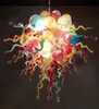 Moderne Blasen-Farblicht-Kronleuchter aus geblasenem Glas, LED-Pendelleuchten, Innenleuchten, Hängelampe, Design, Kunstbeleuchtung, Marke Girban
