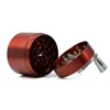 Grier colorido por atacado Brinders de erva 4 camadas liga de zinco Handle triturador 55 mm Diâmetro Herb Grinders Acessórios para fumantes para paixão do tabaco