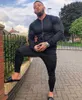 2019 جديد للرجال الخريف هوديس رياضية مجموعة الذكور البلوز sweatpants متعددة جيب أزياء السراويل عالية الشارع سترات مجموعات V191019