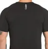 Forma-Mens ginásios Workout da aptidão T-shirt Bodybuilding alta qualidade t-shirts O pescoço de algodão manga curta Tee Tops Vestuário Masculino