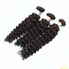 SPRZEDAŻ WŁOSKIE WIELKI DEK FALE Human Hair Weave 100G 3pcs Lot Unforsed Deep Curly Fair Tloave Bezpłatnie