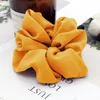 100pc / mycket nytt mode kvinnor blommigtryck satin hårband chiffon scrunchies kvinnlig tjej hår slips hästsvans hållare tillbehör