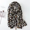 6styles femmes Leopard Tassel Echarpe en plein air Printemps Automne Châles Wraps Lin Coton DISSIMULATION musulmans Hijab Ladies Echarpes 180 * 90cm FFA3130-1