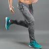 2019 Casual Mężczyźni Running Siłownia Spodnie Jogging Joggers Szkolenia Sport Sportswear Elastyczny Fitness Spodnie Do ćwiczeń Zipper Cock Odzież