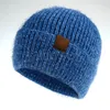 Brief Gedruckt Beanie 6 Farben Imitiert Nerz Beanie Frauen Winter Warme Kappen Gestrickte Hüte DC982