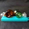Farbiger Kürbisstopfen, Glasbongs-Zubehör, Glaspfeifen, bunte Mini-Mehrfarben-Handpfeifen, bestes Löffelglas