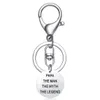 Personalized Stainless Steel Silver/ Gold /Rose gold Round Pendant Key chain Best Friends key ring