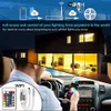 5m 10m 15m RGB LED Strip 2835 DC 12V Waterproof WiFi Flexible Diode Tape Ribbon Fita Tira LED Light Strips With Remote + Adapter