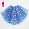 Flickor Tutu Kjolar Kids Designer Kläder Baby Guld Polka Dot Kjolar Princess Tulle Ballet Kjol Pettiskirts Dance Wear Mini Dresses D7488