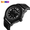 Skmei Nya Män Quartz Sport Klocka Kalender Klocka 30m Vattentät Armbandsur Läder Casual Klockor Relogio Masculino 9138