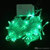 10m 100leds String Lights Christmas Party Decoration Fairy Light Kleurrijke 110V 220V US EU-stekker met eindverbinding