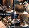 10 PCS Women Elastic Hair Bands Hair Accessories Scrunchies Ponytail Holder Pelo Pony Tail Wrap Headwear Rhinestones Pearls Rope Headdress