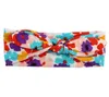 Kaninchen Ohr Haarband Böhmen Bogen Baby Kopfbedeckung Floral Neugeborenen Mädchen Kopf Band Gedruckt Infant Headwrap Haar Zubehör 7 Designs DW5412