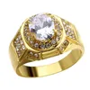 Gold Diamond Ring Band Rings Crystal Rings Rings Mulheres homens Hip Hop Jewelry Gift Will and Sandy