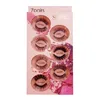 3D False Eyelashes Natural Long 7 Parirs with Tweezer Monday Tuesday Pink Retail Boxes