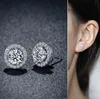 Fashion Designer Stud Earrings Pendant Necklaces Rings Big CZ Diamond Ear Rings Womens White Zircon Earring Jewelry for Wedding Pa9279243