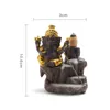 Titular Lotus Índia Ganesha elefante Deus budista Buddha Backflow queimador de incenso Censer vara frete grátis DHL