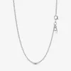 100 ٪ 925 Sterling Silver Classic Chain Necklace with Lobster Clasp FIT European Pendants and Charms Fashion Wedding EN268W