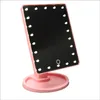 Miroir de maquillage rotatif à 360 degrés, réglable, éclairé par 16/22 LED, Sn, miroirs cosmétiques lumineux portables, SJ667437035