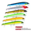 new 6 colors plastic 1 0 3 hooks large minnow fishing lure 17 5cm 29g big deep sea bass crankbait artificial wobbler