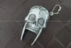 Skalle Ghost Head Lighter Cigarette Metal Butan Vindskydd Keychain Rakändare Ingen gas för Cigar Kök Rökning Verktyg