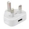 Spina adattatore per caricabatterie di rete a 3 pin UK 5V 1A Caricatore da muro USB UK per Iphone 6S 7Plus Samsung S6 S7 Tablet Pc universale