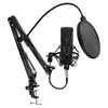 Kondensatormikrofon für PC Computer Professionelles Mikrofon mit Ständer XLR-Mikrofon Aufnahme Chating Studio-Mikrofon