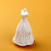 Nouvelle bougie en gros bougie d'anniversaire créative Saint Valentin robe de confession robe de mariée simulation bougie accessoires de mariage décoration