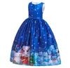 Duży Dzieci Dress Girls Sukienki Suknia Boże Narodzenie Długie Maxi Princess Dress Party Fancy Dresses Retro Slim Cartoon Dress Suknie Kostium Kosmeq6400