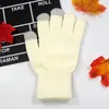 Bequeme Winter-Frauen-Touchscreen-Handschuhe Vollfinger-Strickhandschuh Outdoor-warme Fäustlinge Einfarbige Fahrhandschuhe Mädchen-Strickhandschuh INS