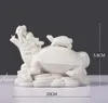 Robinet tortue ornements en céramique Feng Shui ameublement artisanat en céramique moderne chinois accessoires de maison bijoux
